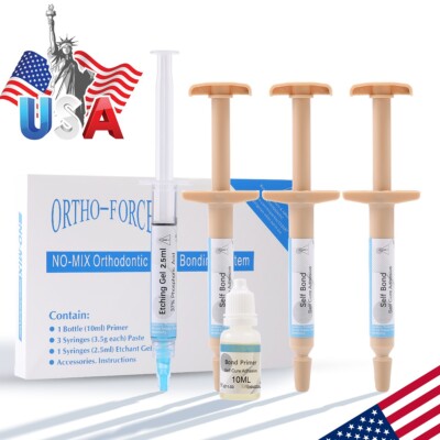 Dental Ortho Direct Paste Adhesive Bonding Self Curing Etchant Gel Resin Kit
