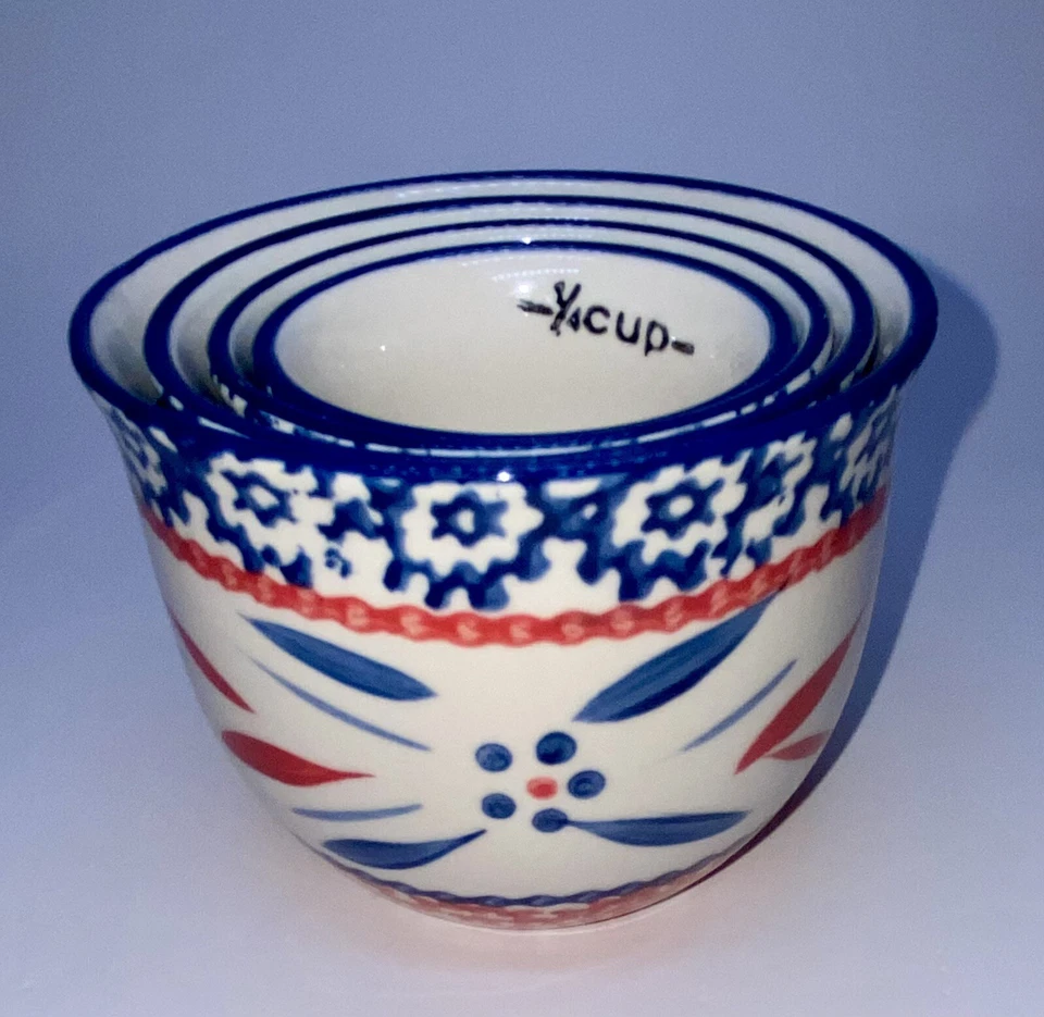 Set Of 4 Temp-Tations OLD WORLD FIREWORKFETTI Measuring Cups PLUS BONUS Spoons - Image 3 of 4