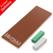 Hutsuls Knife Stropping Leather Sharpening Strop Green White Compound Sharpener