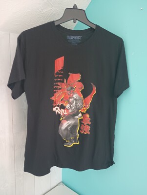 STREET FIGHTER II リュウ　Tシャツ　ブラック　L s-l400.jpg