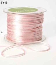  2mm Satin String - May Arts - SY17 - Pink - 100 Yards