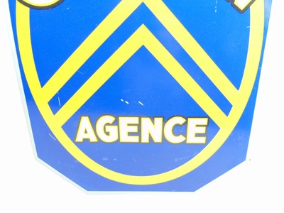 Signe - plaque publicitaire citroen agence - Citroën