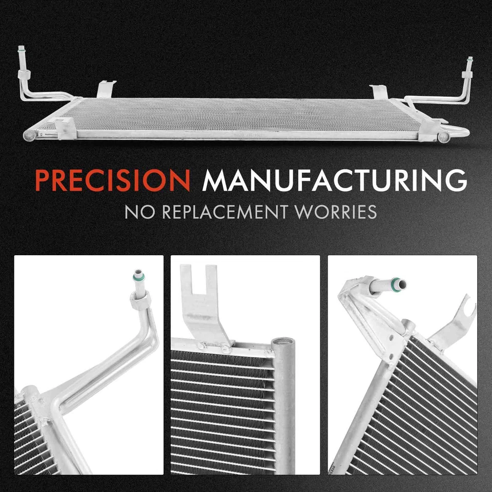 Kit de refrigeración de radiador y condensador de CA para Ford F-150 Bronco 1994-1996 F-250 F-350 Foto 4 de 4