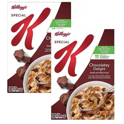 Kellogg's Special K Cereal CHOCOLATEY DELIGHT Chocolate Pieces 13.2Oz
