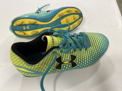 Under Armour Corespeed Force FG Soccer Cleats Color Bright Yellow Black USA 2Y