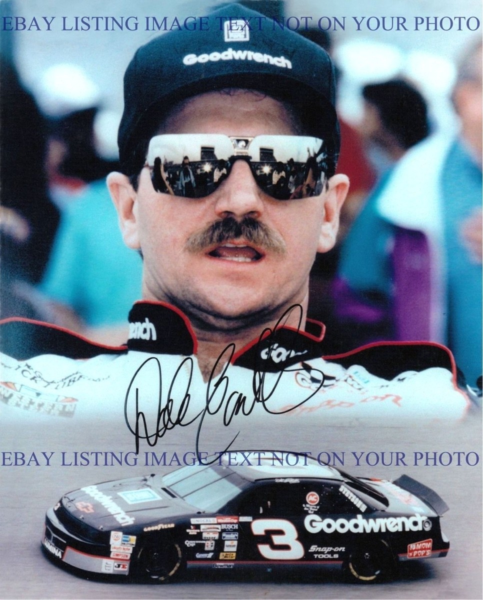 DALE EARNHARDT SR SIGNED AUTOGRAPHED 8x10 RP PHOTO LEGENDARY