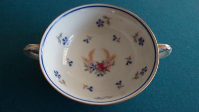 Haas & Czjzek H & C Coronado Cornflowers Cream Soup Bowl 2 Handled ...