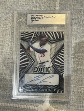 2022 LEAF EXOTIC AUTOS CLEAR ZEBRA RONALD ACUNA JR. pre prod 1/1 auto SH