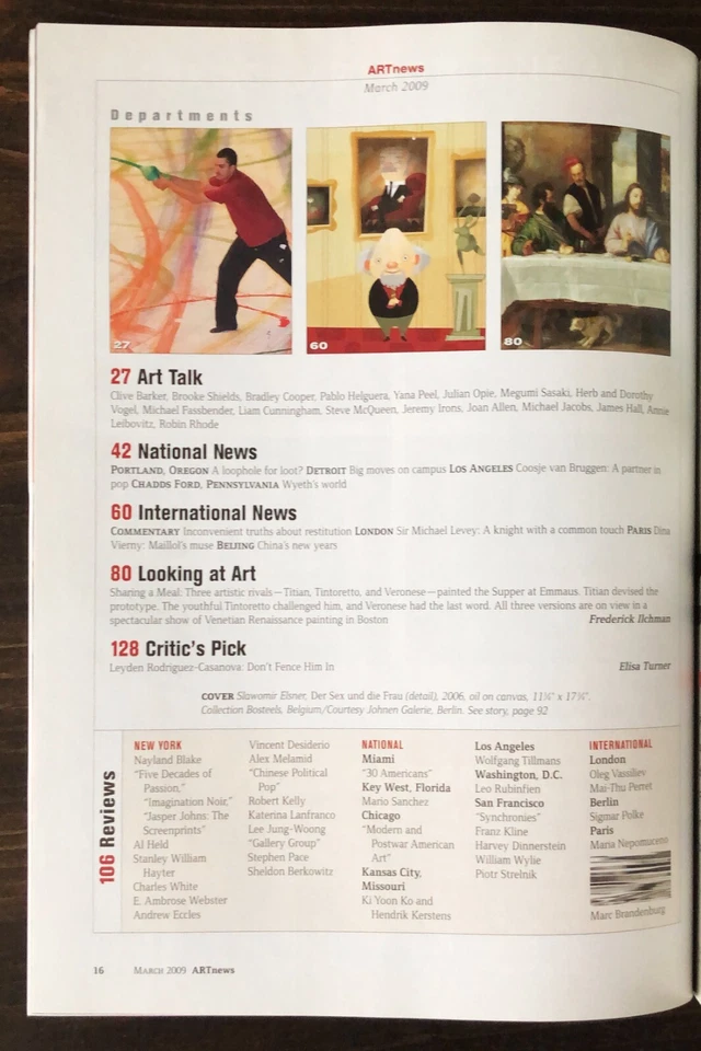 ARTnews Magazine March 2009 - Image 3 of 4