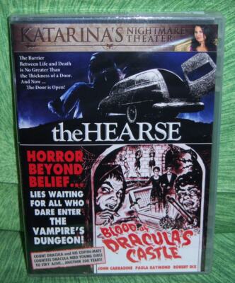 NEW RARE OOP SCORPION THE HEARSE & BLOOD OF DRACULA'S CASTLE DOUBLE MOVIE DVD