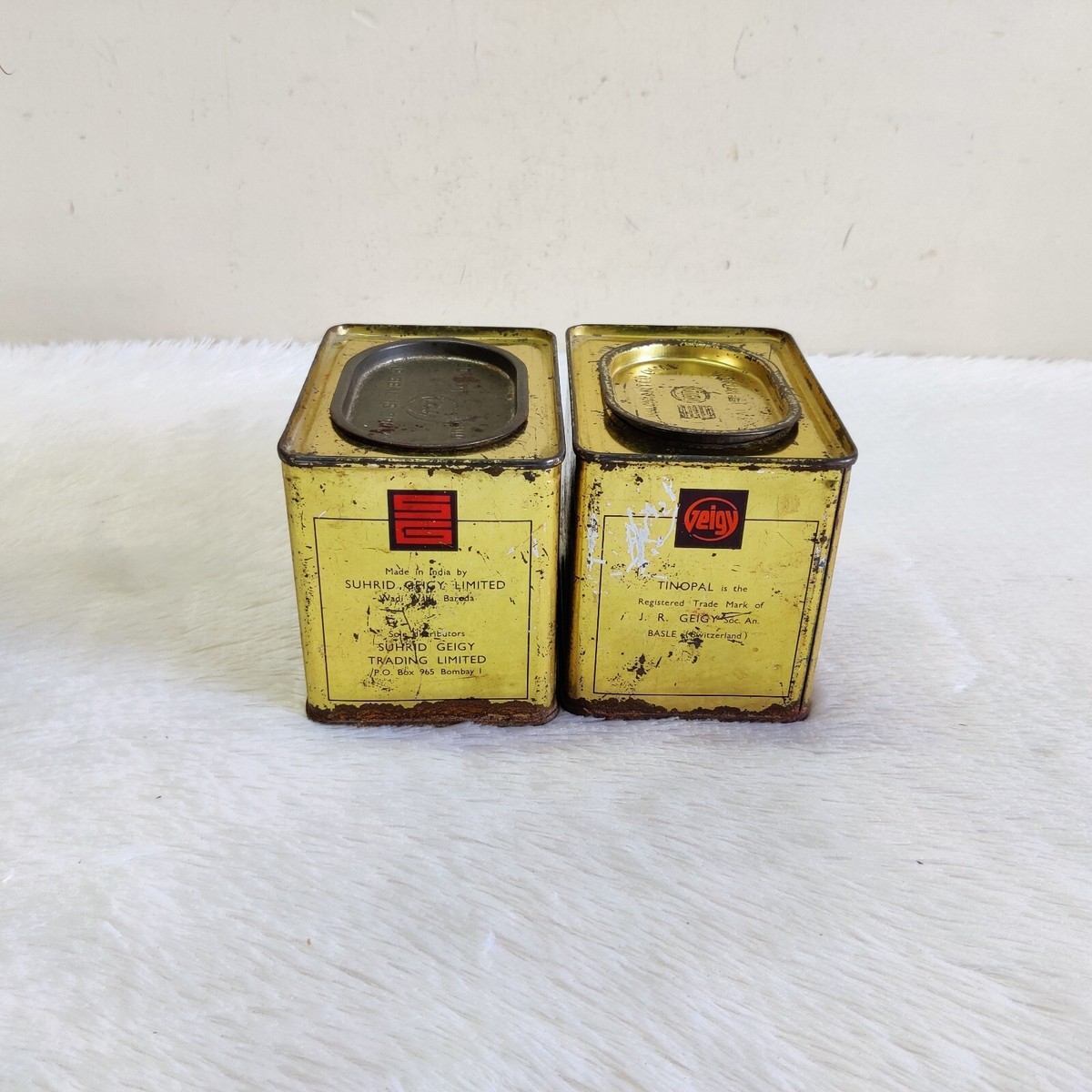 1950s Vintage Eagle Graphics 2 Suhrid Geigy Tinopal Advertising