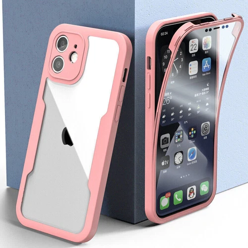 360 Full Body Case For iPhone 16 15 14 13 12 Pro Max Mini XR XS Max 7 8 Plus SE - Picture 14 of 17