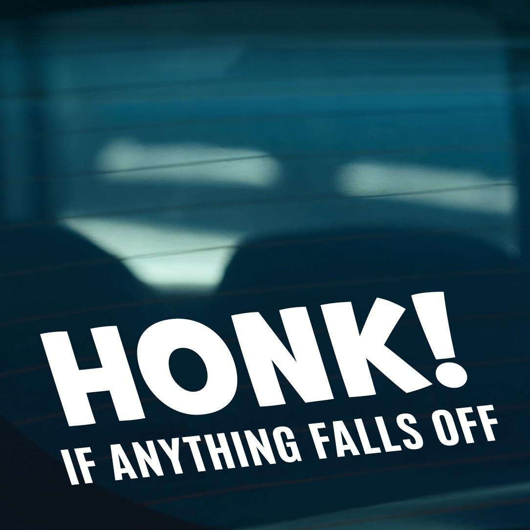 Décor Decals, Stickers & Vinyl Art HONK IF A KID FALLS OUT Vinyl Decal Car Windo