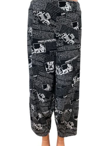 Women's trousers JOSEPH RIBKOFF size. UK 14 DE 40 - 42 US 12 XL Black white... - Picture 1 of 6