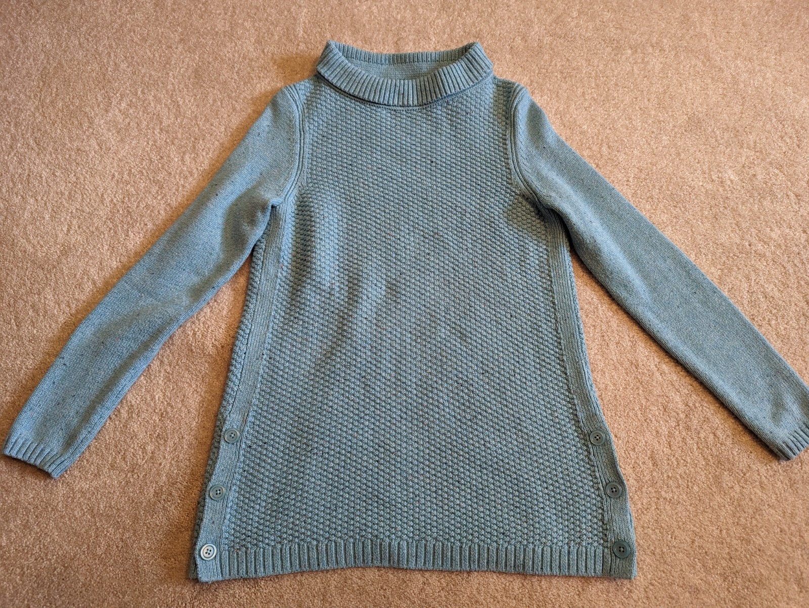 Talbot's Turtle Neck with Button Detail Sweater S… - image 1