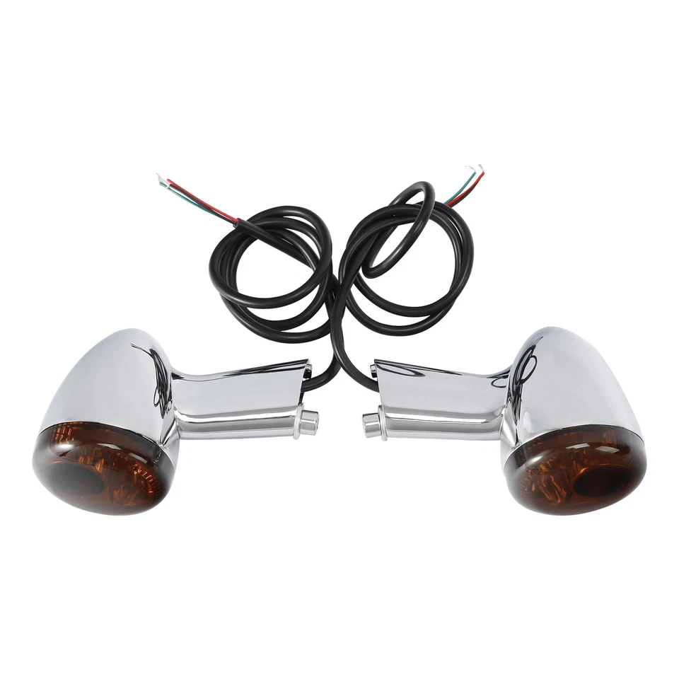 Luz LED de señales de giro traseras cromadas apta para Harley Sportster 883 XL 1200 1992-22 Foto 2 de 4