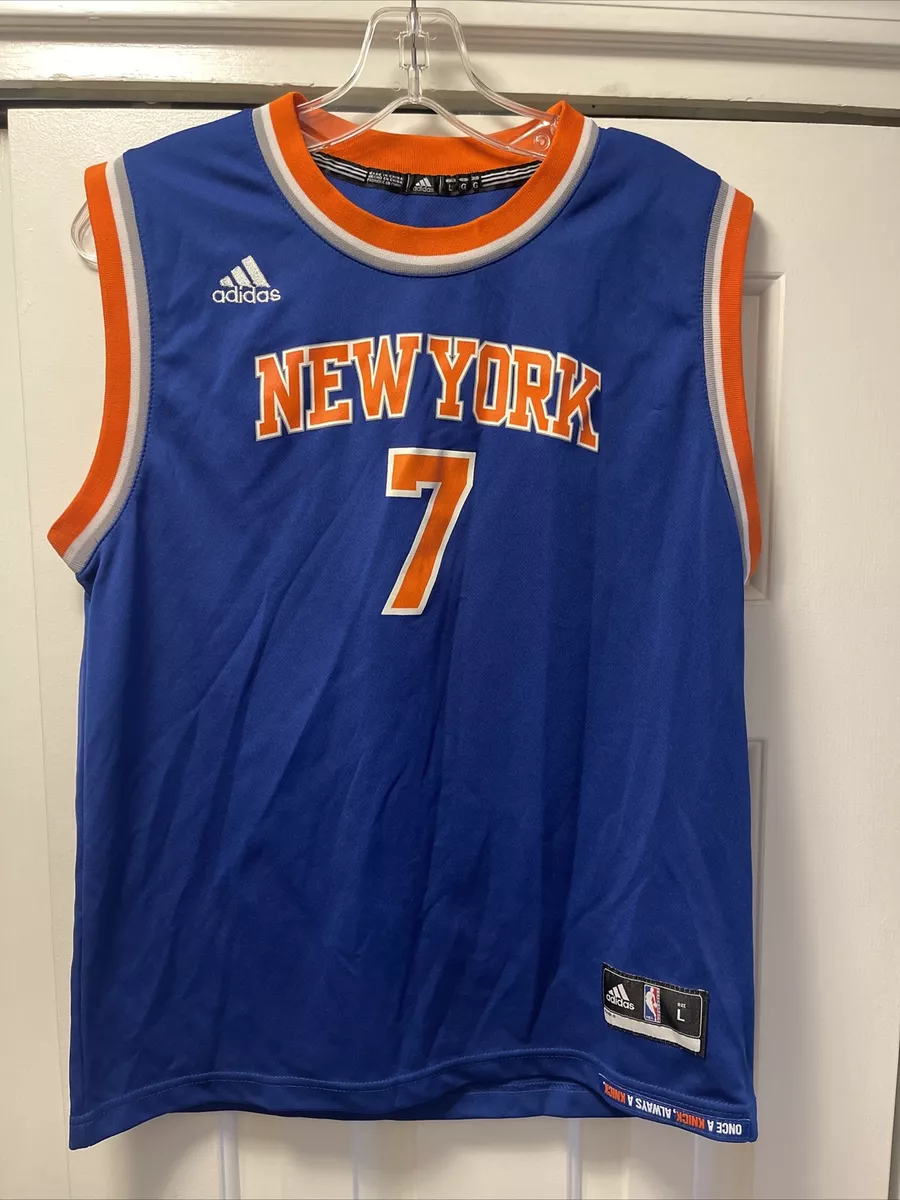 Carmelo Anthony NEW YORK KNICKS ORANGE ADIDAS JERSEY Youth Size 16