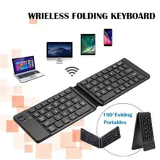 Foldable Bluetooth Keyboard For IPAD Android Mobile Tablet Notebook Portable