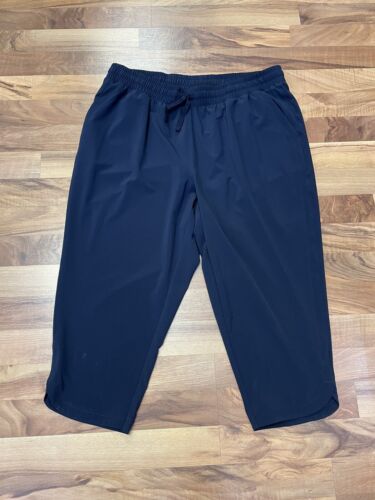T By Talbots Navy 1XP Cropped Pants “”