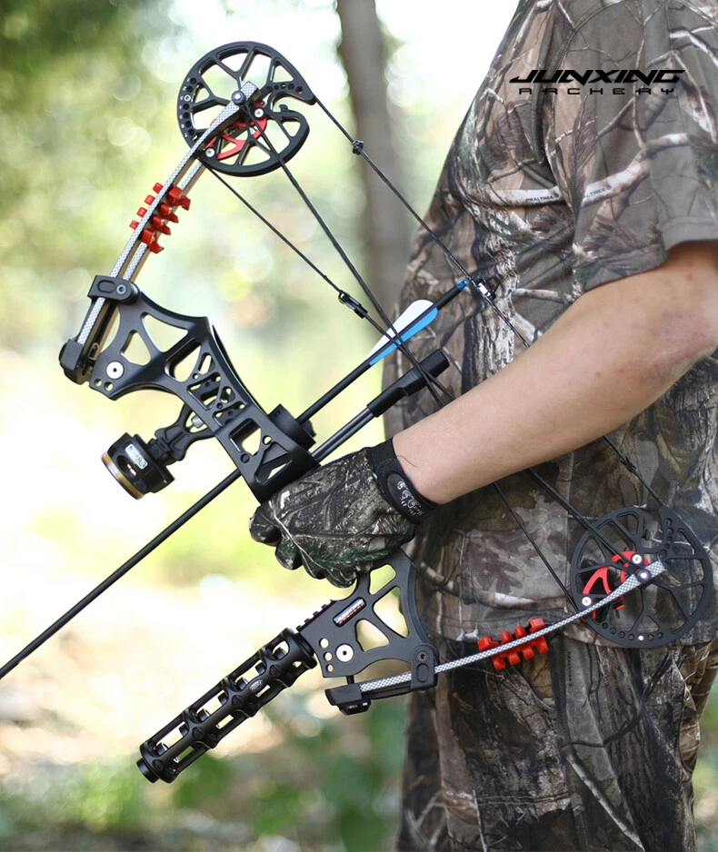30-60lbs Compound Bow CNC Dual-use Steel Ball Arrows Archery Hunting Fish M109E - Image 3 of 4