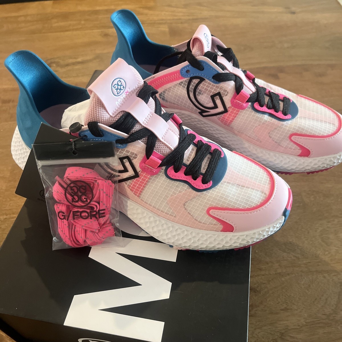 G/Fore G4 Ripstop MG4x2 Golf Shoe Cross Trainer LADIES White Pink  GLF000082