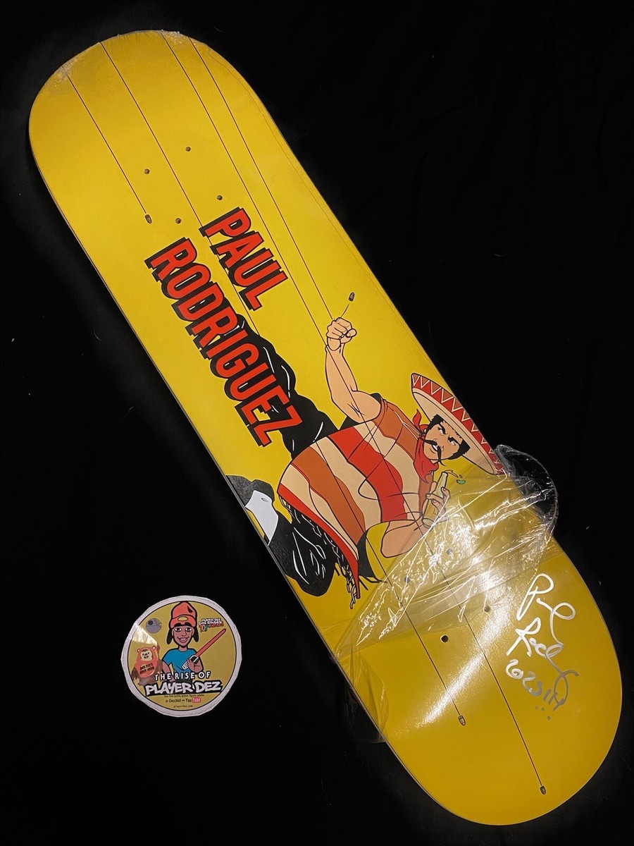 RARE SIGNED Primitive Skateboard Deck Paul Rodriguez Bullets