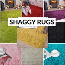 Soft Shaggy Bedside Thick Pile Living Room Bedroom Kids Rug Non Shed Easy Clean