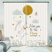 Grass Bureau Grassland 3D Curtain Blockout Photo Printing Curtains Drape Fabric