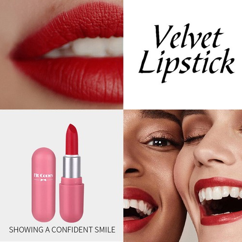 Brillo de labios de larga duración de 5 colores terciopelo mate lápiz labial cosmético impermeable - Imagen 11 de 16