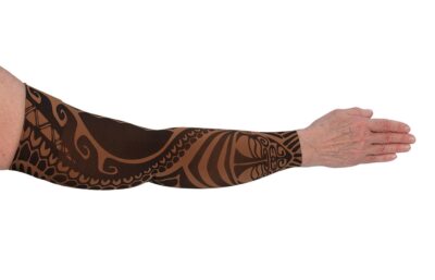 FIERCE MOCHA Compression Sleeve by LYMPHEDIVAS, Gauntlet Option ANY SZ/LEVEL New