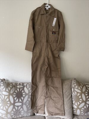 Rasco FR Flame Resistant Coveralls Mens Size 36-Reg Khaki #KFR751 HRC 2