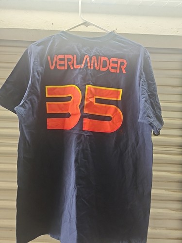 Mlb Shirt Nike Verlander 35 Talla Large - Picture 2 of 11