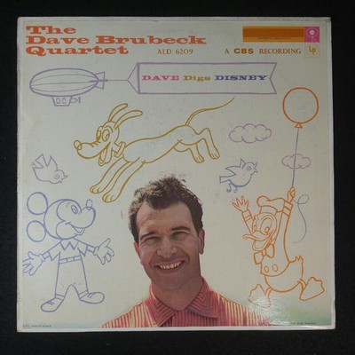 Dave Digs Disney  . Vinyl-LP . 1958 LP Good (G) / Cover Very Good (VG) The Dave 