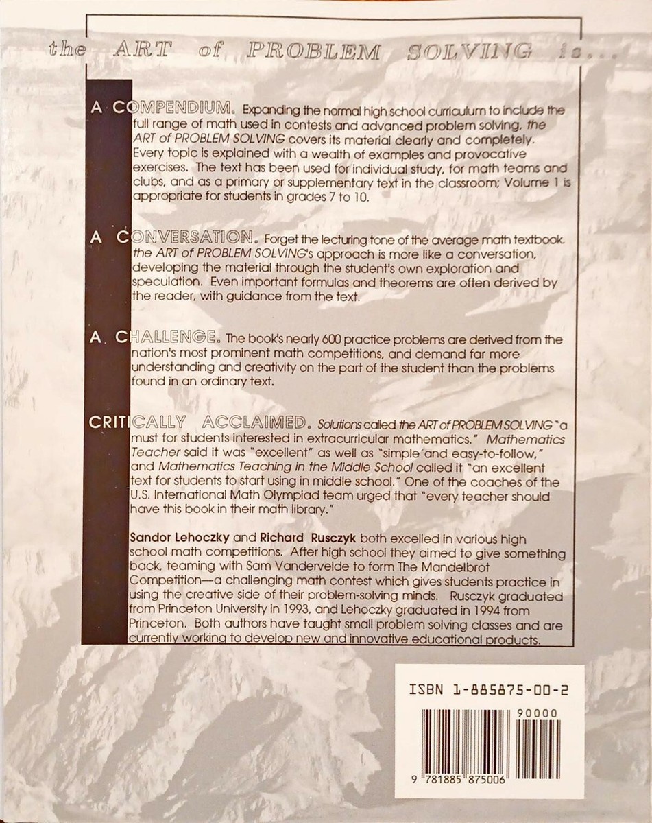 洋書 The Art of Problem Solving: The Basics The Art of Problem Solving, Vol. 1: The Basics: Sandor