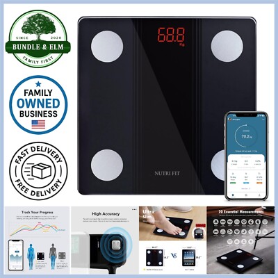 Digital Bluetooth Bathroom Scale Body Fat BMI Analyzer with High Precision