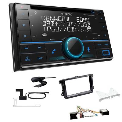 Kenwood DPX-7300DAB Autoradio Bluetooth für Volkswagen VW Tiguan ab 2007 Canbus