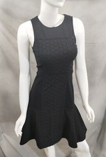 $148 J.CREW Collection Women's Black Paneled Eyelet Dress Size 00