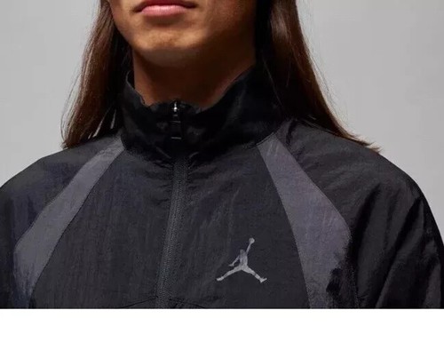 $110 NWT Nike Jordan Sport Jam Black Gray Windbreaker Jacket FN5848 010 Size S - Picture 4 of 5