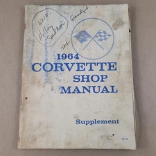 1964 Chevy Corvette Shop Manual Supplement General Motors Corporation GM ST34