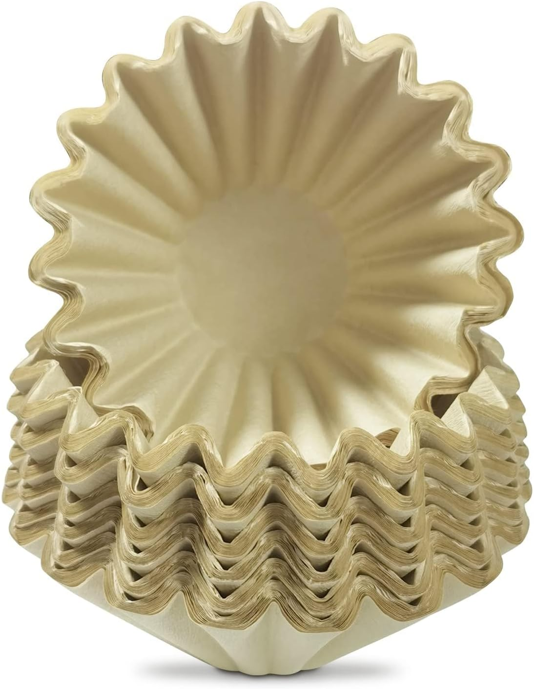 1-4 Cup Natural Paper Coffee Basket Filters for Home or Office Use