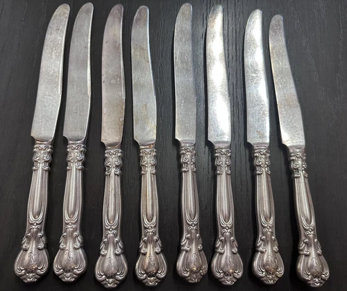 Gorham Silver Chantilly Lion & Anchor Luncheon Knife “L” Mono (EACH)