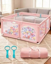 Portable Baby Playpen Mesh Safety Fence Indoor Outdoor Activity Center