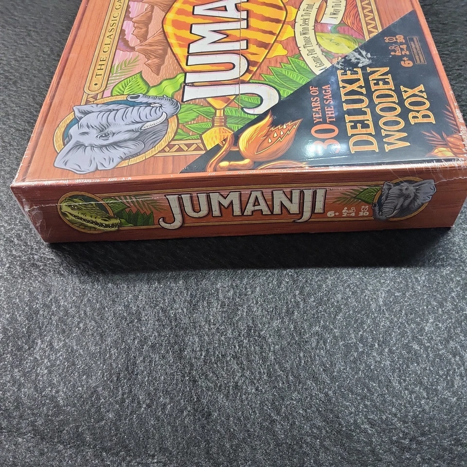 Jumanji Game Real Wooden Box Edition Of The Classic Adventure Board Game Sealed - Image 4 of 4