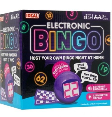 Bingo elektronisches Spiel, 4 verschiedene Spiele zum Spielen, 18L x 13,5B x 18H cm, 