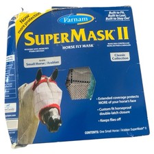 HORSE OWNERS: SuperMask II Fly Mask without EarsSmall Horse/Arabian GREEN