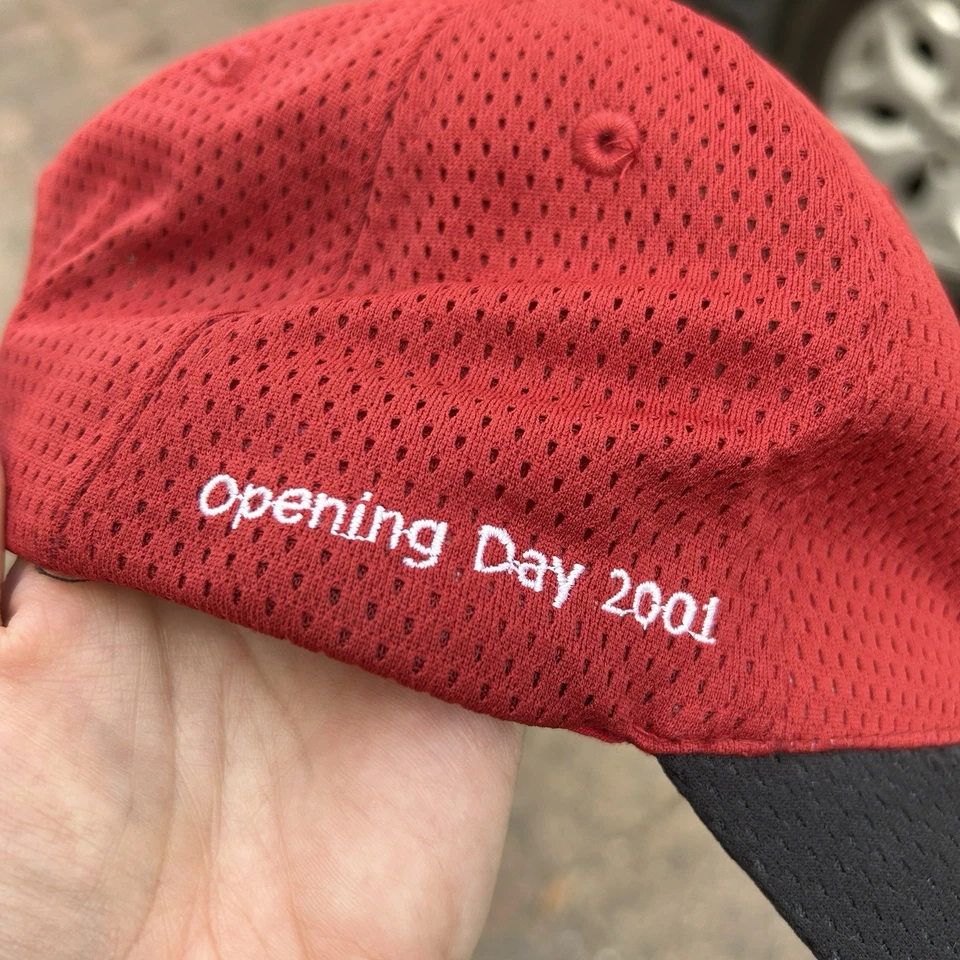 Gorra de béisbol vintage de los Astros de Houston gorra snapback día de apertura 2001 transpirable roja Foto 3 de 4