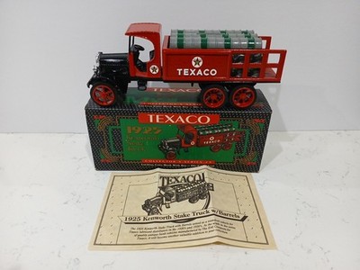 ERTL Texaco 1925 Kenworth Stake Truck #9 Die-Cast Metal Coin Bank with Key NIB