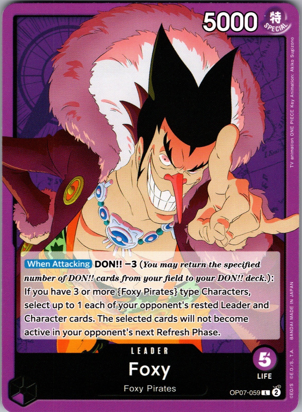 Foxy (059) L 500 Years in the Future OP07-059 NM