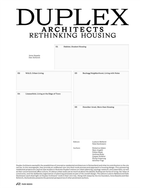 Duplex Architects Housing by B01 (Hardback Book)