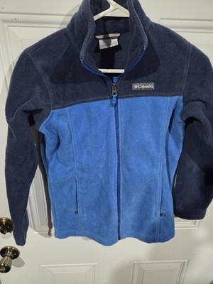 Columbia Full Zip Blue Jacket Mens Medium